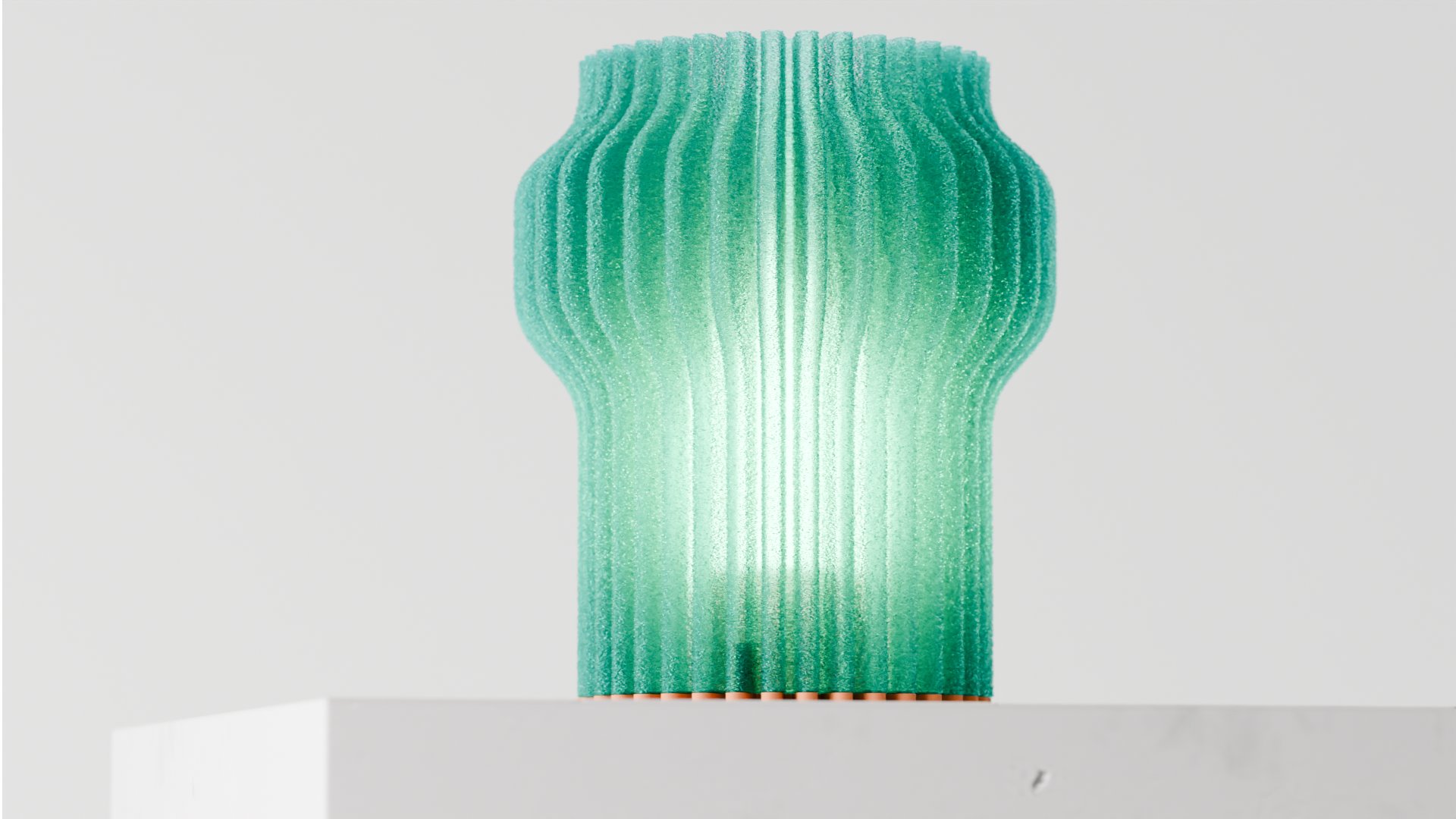 Fuzzy Ribbed e14 Lamp